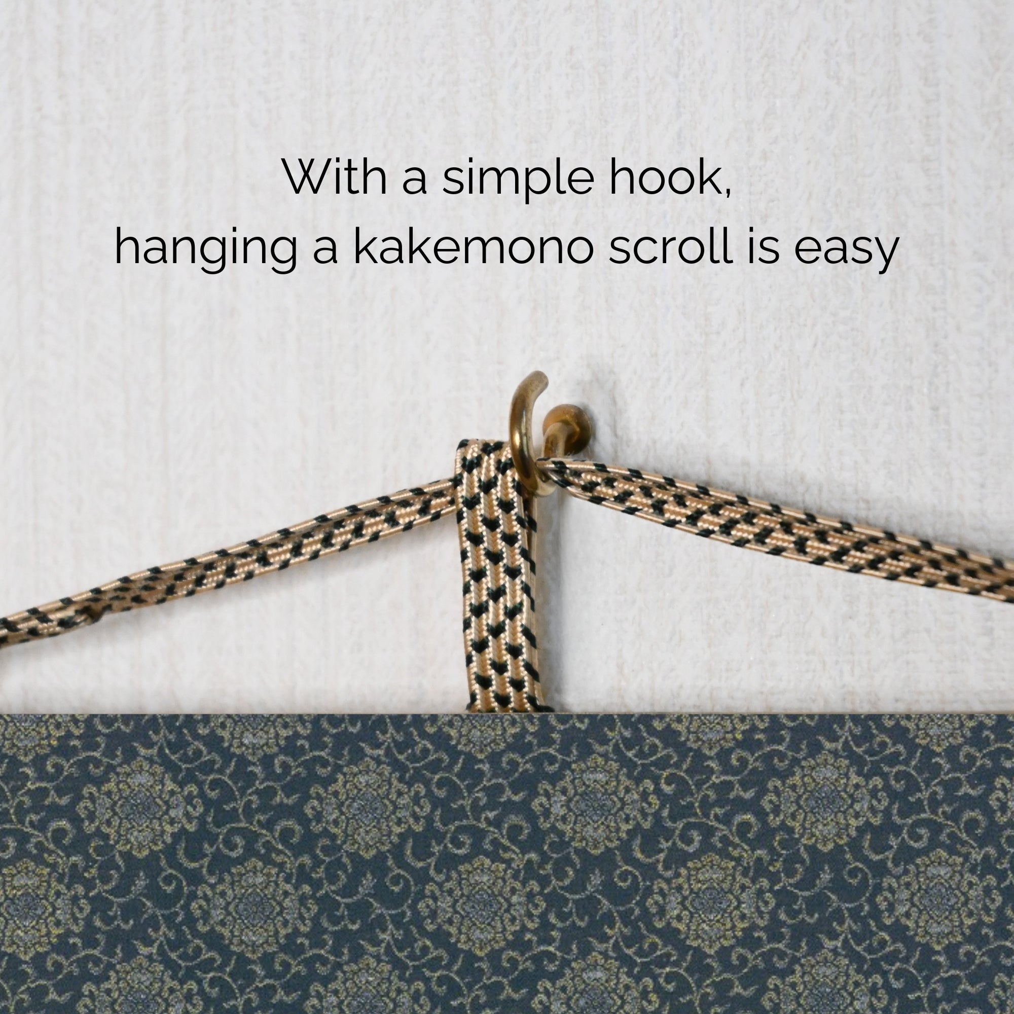 Rotolo da parete Kakemono Drago Giapponese – Drago Blu che Sale