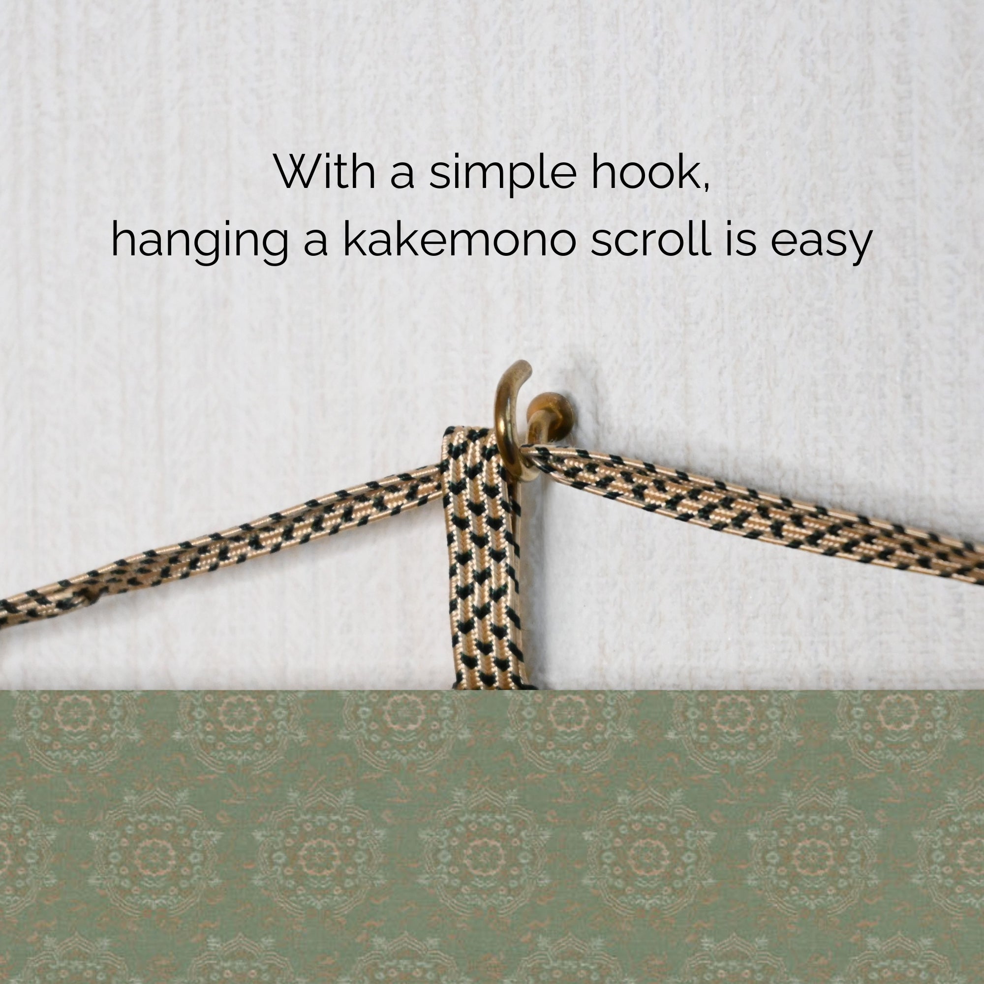 Rotolo da parete giapponese Matcha Kakemono – Frusta per Matcha e Cerimonia del Tè