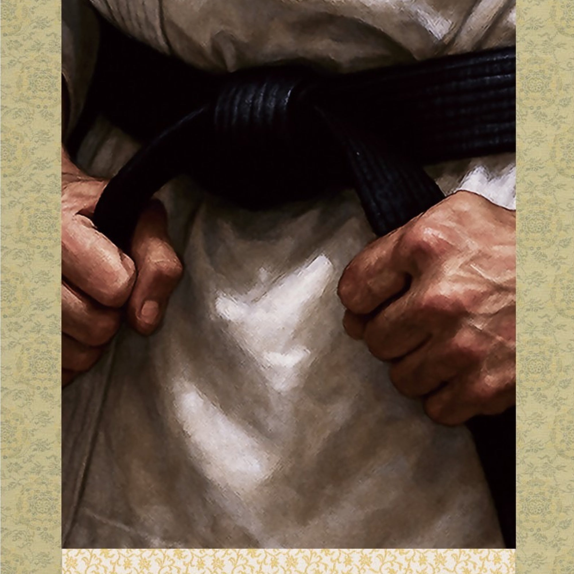 Arte Marziale Giapponese Ichiban Kakemono Wall Scroll – Spirito della Cintura Nera 