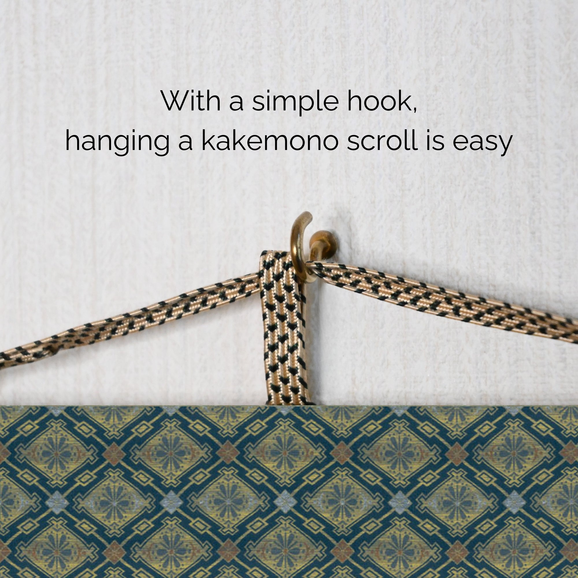 Rotolo da parete Kakemono Samurai giapponese – Samurai in armatura in piedi 